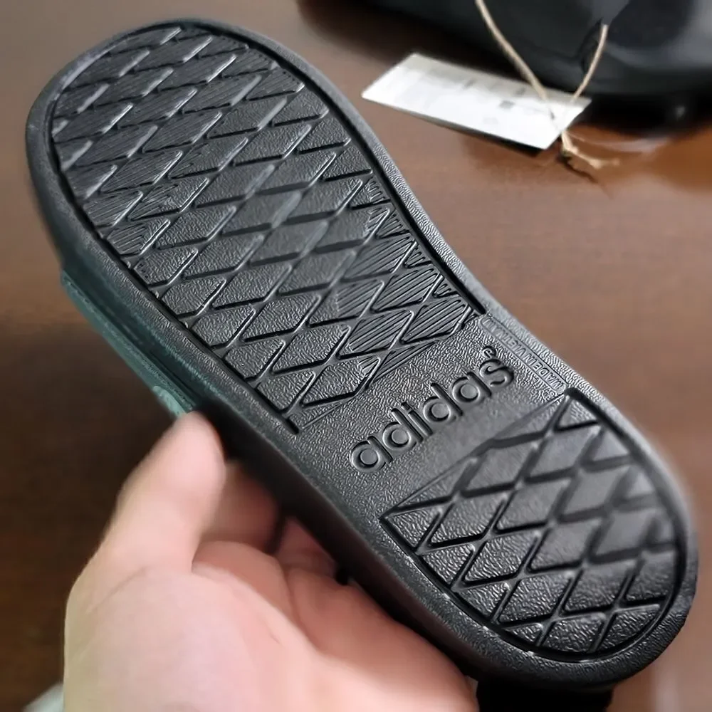 Adidas Lego Adilette Comfort Slide Sandal Black Red Logo Worldwide Ultraboost